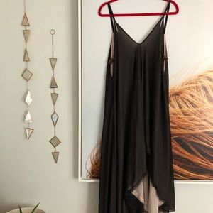 Free people slip dress with beading